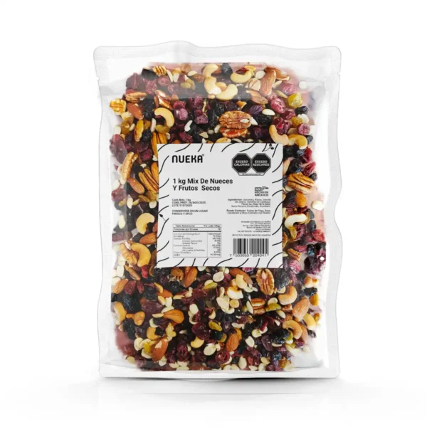 1kg Mix De Nueces Y Frutos Secos Y Mas Nueka Semillas Botana Fina